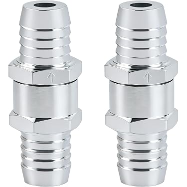 Rückschlagventil, Aluminium-Legierung, 4mm-16mm, Einweg-Rückschlagventil für Benzin, Biodiesel, Wasser, Kühlmittel, Öl, Auto, Boot Rückschlagventil, Aluminium-Legierung, 4mm-16mm, Einweg-Rückschlagventil für Benzin, Biodiesel, Wasser, Kühlmittel, Öl, Auto, Boot