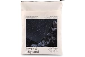 BAUNA Acotar Leser-Buchhülle, Nachthof, Buchliebhaber, Geschenk, Acotar, Bücherwurm, Geschenk, SJM-Literatur, Buchumschlag (Night BM)