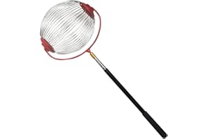 NIESEL Noix Rouleau Collecteur Télescopique, Ramasse-Fruits, Pour Ramasser Sans Se Baisser, Cueilleur De Récolte De Noix Rassembleur En Acier Inoxydable, Cueilleur De Pommes De Pin À Rouleau Supérieur