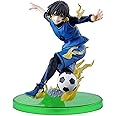 Epitome Blue Lock Anime Figure Seishiro Nagi/Reo Mikage/Isagi Yoichi/Bachira Meguru Action Figures Kicking Position PVC Model Statue Ornaments Desktop Collection Gifts Fans (Bachira Meguru)
