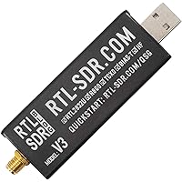 RTL-SDR Blog V3 R860 RTL2832U 1PPM TCXO SMA Software Defined Radio (Dongle Only) (Black)