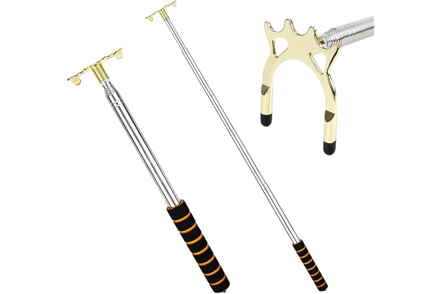 Yooyan Billards Cue Stick Bridge, Telescopic Bridge Stick, Pool Accessories, Extension Snooker Cues Bridge with Brass Bridge Head, Bridge for Snooker and Pool