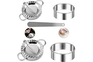 SMYJDMM Ravioli Former, 5 Stück Dumpling Maker Kit, Teigtaschenformer mit Ravioli Ausstecher Knödel Schimmel Dumpling Mold für Küchenhelfer Set Dumplings Raviolimachen