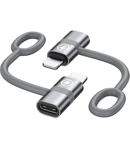 Omivine Adattatore USB-C A Lightning 2 Pezzi – Ricarica PD 36W E Trasmissione Dati 480Mbps Per IPhone E IPad (No OTG)