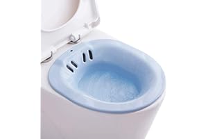 AIAOXO Bagno per WC – Bidet per WC – Vasca da bagno portatile per il trattamento delle emorroidi, cura del letto settimanale, donne incinte e anziani – evitare squat (circa 2,2 litri)