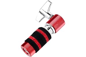 OriGlam Hi Hat Clutch, Aluminum Alloy Jazz Drum Clutch Hi-hat Stand for Hi Hat Cymbal Standard Jazz Drum Percussion Parts Instrument Accessories (Red)