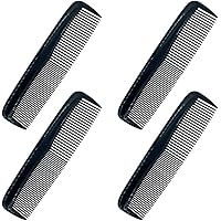Professioneller Haarkamm 19cm - Carbon Kamm Mit Groben & Feinen Zähnen