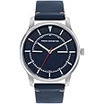 French Connection Leather Spring-Summer 2023 Analog Blue Dial Men's Watch-Fcn00053E, Band_Multicolor