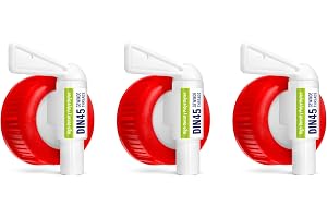 WoldoClean utloppskran för 2–10 liter behållare DIN45 – set om 3 – pip, även lämplig för mat