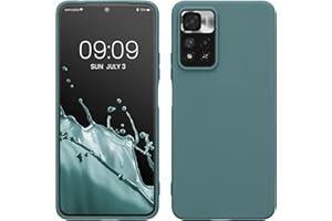 kwmobile Funda para Xiaomi Redmi Note 11 Pro+ 5G / Note 11 Pro Plus 5G Carcasa - Ultrafina de TPU y Silicona con Bordes elevados anticaídas - Noche ártica