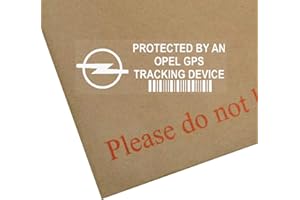 Platinum Place, 5 adesivi per finestrino di sicurezza per dispositivi di localizzazione GPS, 87 x 30 mm