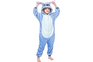 LXWINNER Kinder Unisex Jumpsuits,Kinder Tier Flanell Strampler Overall,Unisex Erwachsene Kinder Pyjamas Jumpsuit,Cartoon Kostüm Onesie Jumpsuit Tier Relax Kostuem Kind Pyjama Halloween Schlafanzug Cosplay