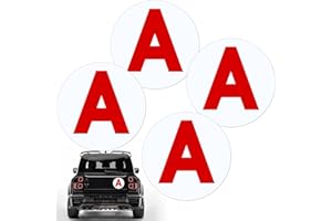 Dato Dalla Natura 4 PCS A Magnétique Jeune Conducteur Disque A Voiture Jeune Conducteur - Marque Française - Disque Magnétique Ø 15cm