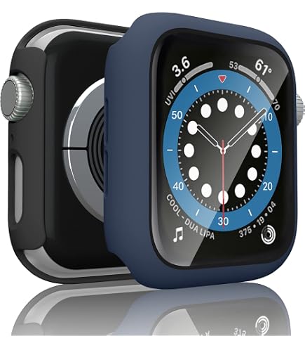 SHOTAY Custodia Protettiva TPU Per OPPO Watch 41mm E 46mm – Cover Paraurti Morbida E Leggera – Antigraffio – Nero + Turchese
