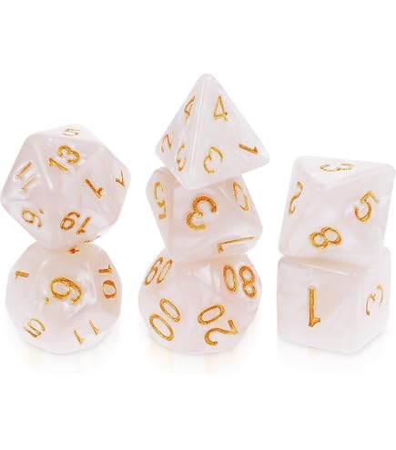 Dés Polyédriques Yourandoll – 7 Pièces (D20, D12, D10, D8, D6, D4) – 16 Mm, Acrylique Bleu Transparent – Pour DND, RPG, MTG