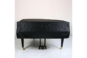 Cutfouwe Cubierta de Piano de Cola,Negro,180cm