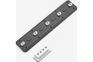 WEYLLAN MLOK Arca Rail Dovetail Quick Release Plate, MLok Arca Rail Tripod Mount Adapter Compatiable Arca-Swiss/RRS Dovetail Tripod Ballhead Quick Release Plate (MLOK-180)