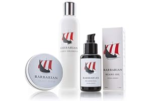 MR. BURTON´S BEARD OIL Mr. Burton´s Barbarian Bartpflege Set - 3 Teilig - inklusive Bartöl + Beardbalm + Bartpflege Shampoo