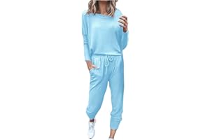 MJGkhiy Tute Donna Complete Offerte Casual Sportive Completa Set Cappuccio e Pantalone Due Pezzi Lunghi Tuta Sportivo Cappuccio Sportivo Morbida Comoda Pullover Tuta Donna Completa Set
