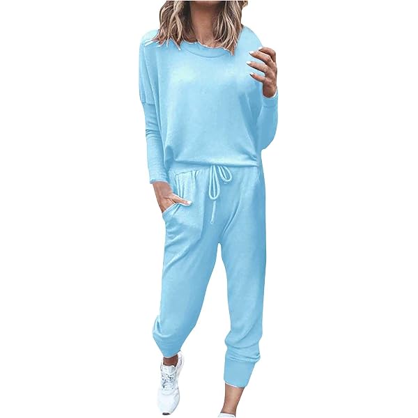 Ietaoo - Survêtement Femme Velours 2 Pièces | Col V - Pantalon Confy - Pour Maison/Sport