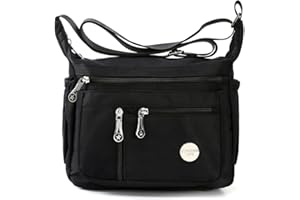 HERCMNOY Frauen Crossbody Taschen Umhängetasche Handtasche Mehrere Taschen Tasche Nylon Messenger Geldbörsen