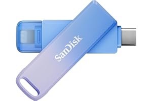 SanDisk Creator Phone Drive, 128GB (2-in-1 Pamięć Phone do iPhone'a, iPada, PC i Mac złącza Lightning i USB typu C, trzy miesiące subskrypcji Adobe Lightroom. wytrzymałej metalowej konstrukcji)