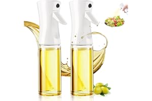Swetfela 300ml Oil Sprayer, 2 pack Olive Oil Spray Bottle, Kitchen Vinegar Oil Mist Spray Bottle, Glass Spray Bottle Available for Kitchen, Cooking,Grilling, Baking, Air Fryer, Salad