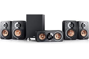 Teufel Ultima 20 Surround 5.1-Set - Heimkino Lautsprecher 5.1 Soundanlage Kino Raumklang Surround Subwoofer Movie High-End HiFi Speaker - schwarz