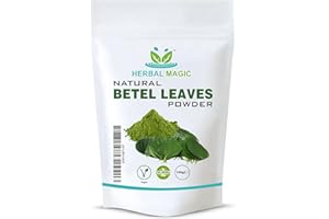 Herbal Magic's Pure & Natural Betel Leaf Powder (Paan) Natural Dried Powder for Super Smoothie, Shake, Juice -Whole Leaves Used - Free from Fillers & Preservatives - 100g