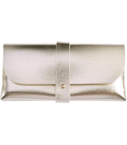 Hifot étui Lunettes Cuir 2 Pièces, PU Cuir Poche Sac Souple De Lunettes De Soleil, Stockage étui Avec Clip Pour Femme Homme Enfant