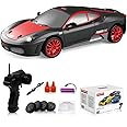 Azonee Remote Control Car RC Drift Car, 4WD High Speed RC Cars Vehicle with LED Lights Batteries and Drifting Tires Racing Sport Toy Cars for Adults Boys Girls Kids Gift