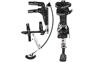 esebiz Skyrunner springstelzen Pogo Stelzen Spring Stelzen für Kid Jugend 88–132lbs/40–60 kg, schwarz