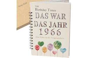 the lazy panda card company Das Jahr das 1966 war The Year You Were Born Book (German Language), for 60th Birthday, with Details on Birth Year
