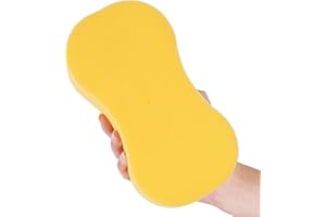 QHC SEHEN Car Cleaning Wash Sponge, Large Multi Use Sponges for Cleaning, 6cm Thick High Foam Scrubber for Dishes, Tile, Bike, Boat,Kitchen, Bathroom, Household Cleaning 1 Pack
