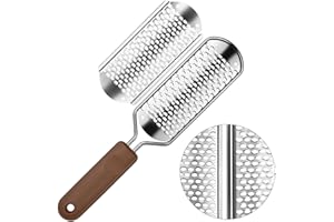 Alaoo Narzędzie do usuwania zrogowaciałego naskórka, pilnik do stóp, pedicure, pilnik do stóp ze stali nierdzewnej, do usuwania zrogowaciałego naskórka, obumarłego naskórka, pilnik do pielęgnacji stóp