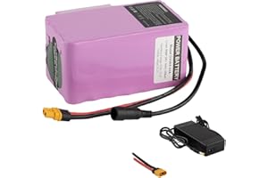 UURRPP Batterie de vélo électrique 24V 7Ah Batterie Lithium-ION 10Ah 12Ah 14Ah 20Ah avec Chargeur 200W-450W 250W 300W 350W Disponible pour Scooter, Jouet, etc.