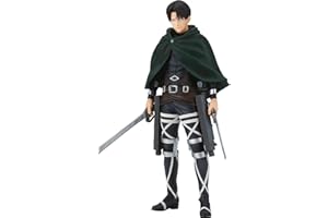 Banpresto - Figura de Acción Levi Attack On Titan, La Ultima Temporada, 16 cm, BP18813, Multicolor