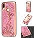 Produktbild xifanzi Silikon Gradient Farbe Handyhülle für [Huawei P20 Lite] 3D Gradient Softcase Rose Mädchen Design Liquid Glitter Flowing Bling Sparkle Soft Silikon Stoßstange Fall für [Huawei P20 Lite] 3D Kreative Transparent Hardcase Shiny Bling Glitzer Schutzhülle für [Huawei P20 Lite] Schwimmend Treibsand Stern Diamant Design Backcover Antishock für Huawei P20 Lite