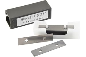 SPORTARC Lot de 10 lames carrées en carbure de tungstène 50 x 12 x 1,5 mm