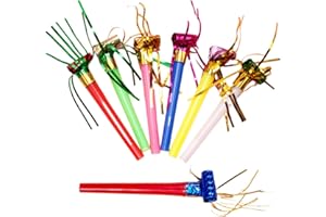 Reccisokz 30 pezzi tromba per feste di compleanno,fischietto per feste,tromba di carnevale,trombetta bambini per bambini,festa di compleanno,festa,Natale,Halloween perfetto