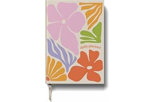 Yop & Tom Daily Planner - Productivity Planner with Flower Theme - Weekly and Daily Organizer with Time Slots
