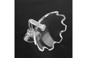 TOGTHERKINGS Garnelen Futterschale Garnelenfütterung Schalenschale, Futternapf für Garnelen Aus Acryl, Garnelen Futterschale Mit Saugnapf, Transparent Garnelenfutterautomat, Geeignet für Kleine Tiere Im Wasser