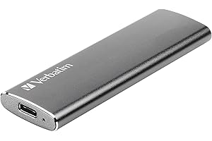 Verbatim Vx500 External SSD Hard Drive 2TB Portable Solid State Drive USB 3.2 Gen 2 External Drive for Mac, PC, Smartphone & Game Console, Space Grey
