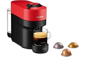Nespresso Krups Machine à Café Vertuo POP Rouge Cafetière à Capsules YY4888FD