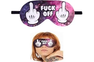 NganSuRong Novelty Funny Sleep Eye Mask Light Blocking Sleep Mask, Soft and Comfortable Night Eye Mask for Men Women, Eye Cover Aid Rest Blindfold, Eye Blinder for Travel/Sleeping/Shift Work