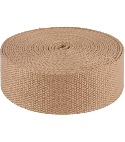 Trimz Cotton Heavy Duty Webbing, Dark Red, 10m X 30mm