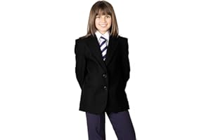 CKL Girl School Uniform Blazers 100% Polyester Teflon Coated Water Repellent Blazer Coat Jacket