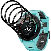 Jewloofa Screen Protector Compatible with Garmin Forerunner 265 Tempered Glass [4 Pieces], 9H Hardness, Tempered Glass for Ga