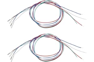 Be In Your Mind 2 set (8 pezzi) di cavi fono per giradischi, accessori di ricambio, lunghezza 35 mm