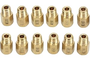 NAROOTE 12 szt. dysz gaźnikowych, metal 90-200 zestaw dysz głównych gaźników do Mikuni VM TM TMX
